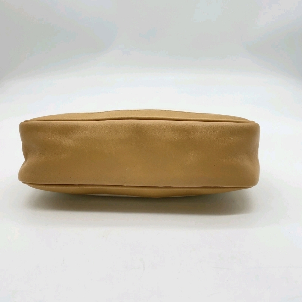 Auth Gucci GG Plate Hianvas Leather Beige White Mini Pouch BAG - Picture 4 of 16